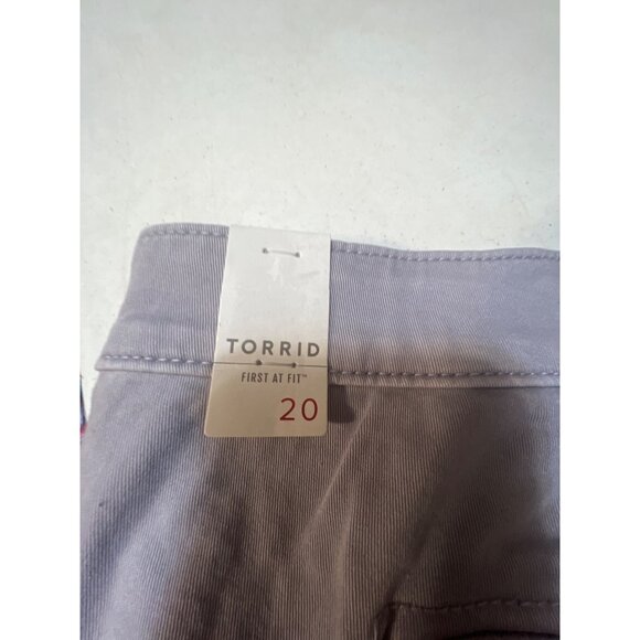 Torrid Womens Gray Button-Front High-Waist Shorts Size 20 New - Picture 5 of 5